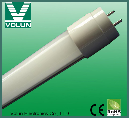 Glare-free fluorescent tube T8