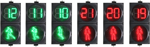 Dynamic pedestrian signal light RX300-3-D2A