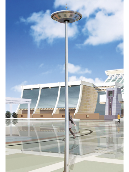 Pole lamp