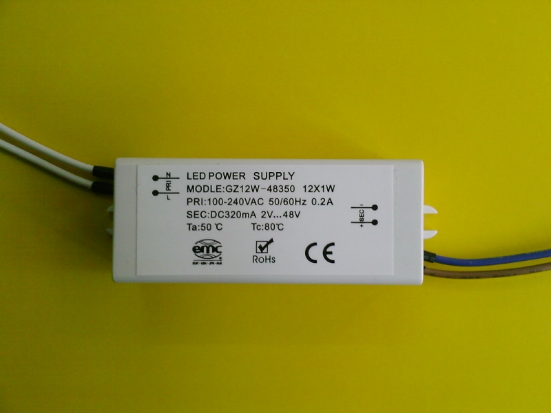 12W LED power supply, LED fluorescent lamp drive power