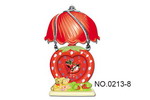 Strawberry lamp clock, clock face eight
